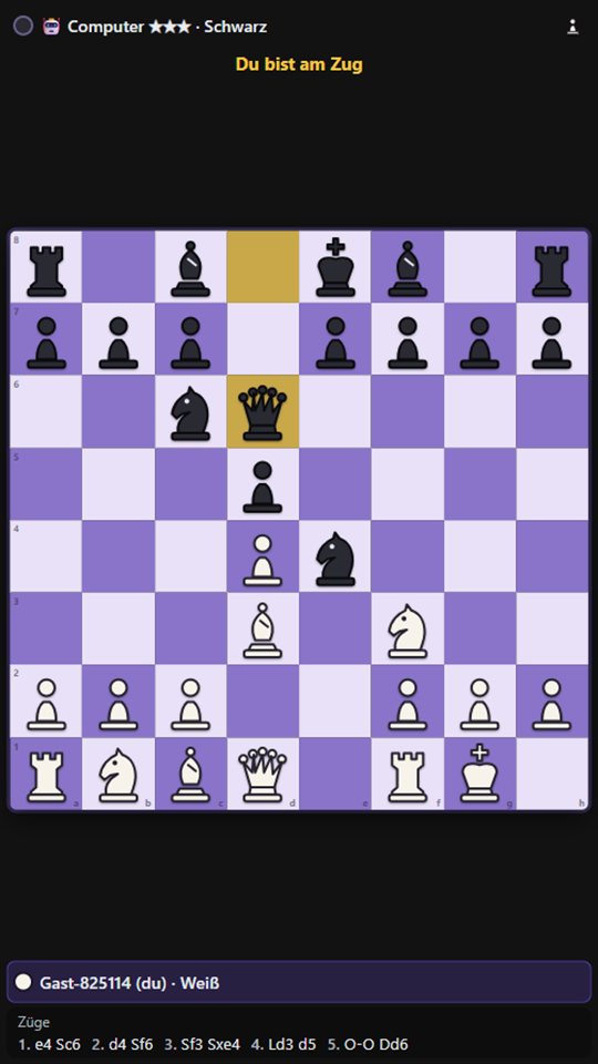 Schach ⚡ Duell – live gegen echte Gegner