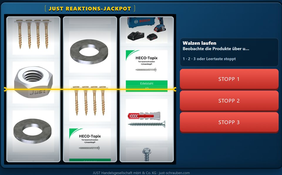 JUST Reaktions-Jackpot – Screenshot 1
