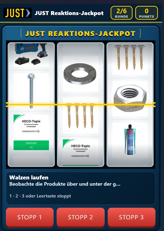 JUST Reaktions-Jackpot – Screenshot 2